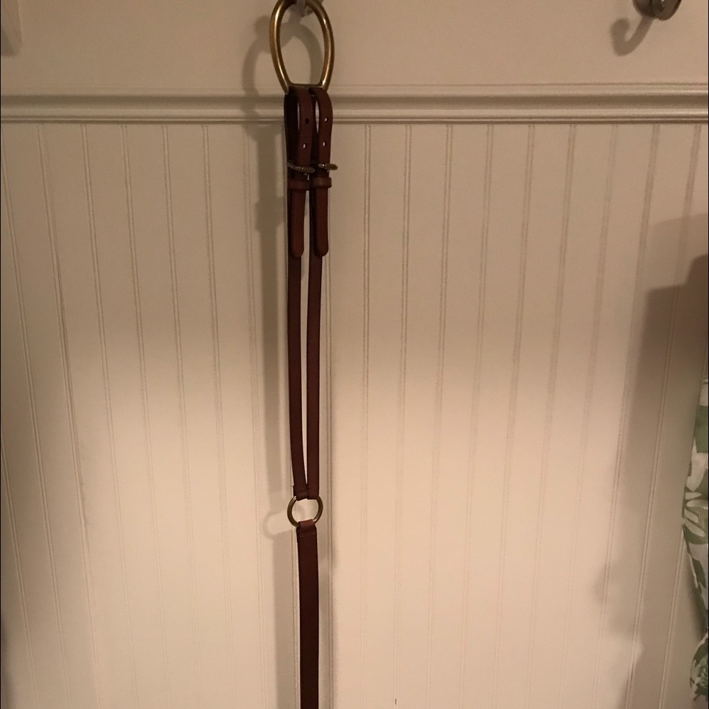 Lauren Ralph Lauren Vachetta Tri-Strap Belt